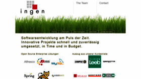 What Ingen.at website looked like in 2019 (4 years ago)