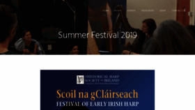 What Irishharpschool.com website looked like in 2019 (4 years ago)