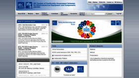 What Iecee.org website looked like in 2019 (4 years ago)