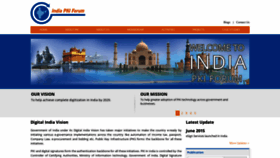 What Indiapki.org website looked like in 2019 (4 years ago)