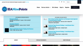 What Ieaninepoints.com website looked like in 2019 (4 years ago)