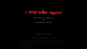 What Iwillsoaragain.com website looked like in 2019 (4 years ago)