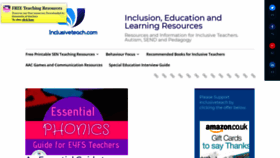 What Inclusiveteach.com website looked like in 2019 (4 years ago)
