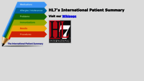 What International-patient-summary.net website looked like in 2019 (4 years ago)