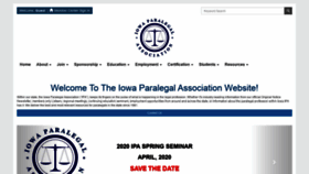 What Iowaparalegal.org website looked like in 2019 (4 years ago)