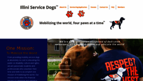What Illiniservicedogs.com website looked like in 2019 (4 years ago)