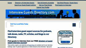 What Interviewguestsdirectory.com website looked like in 2019 (4 years ago)