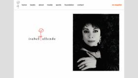 What Isabelallende.com website looked like in 2019 (4 years ago)