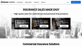 What Insureonsolutions.com website looked like in 2019 (4 years ago)