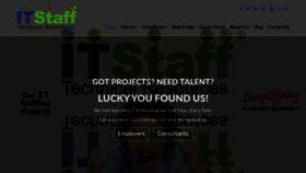 What Itstaff.com website looked like in 2019 (4 years ago)