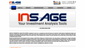 What Insage.com.my website looked like in 2019 (4 years ago)