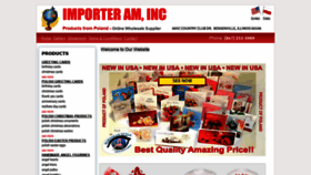 What Importerinc.com website looked like in 2019 (4 years ago)
