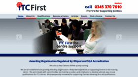 What Itcfirst.org.uk website looked like in 2019 (4 years ago)