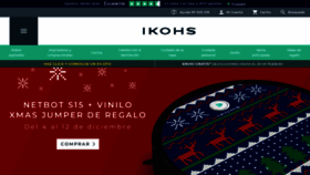 What Ikohs.com website looked like in 2019 (4 years ago)