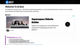 What Igbest.net website looked like in 2019 (4 years ago)