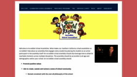 What Incredibleschoolassemblies.com website looked like in 2019 (4 years ago)