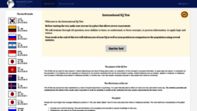 What International-iq-test.com website looked like in 2019 (4 years ago)