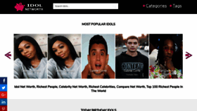 What Idolnetworth.com website looked like in 2019 (4 years ago)