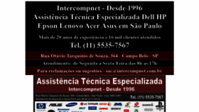 What Intercompnet.com.br website looked like in 2019 (4 years ago)