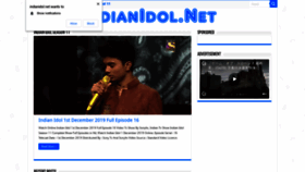 What Indianidol.net website looked like in 2019 (4 years ago)