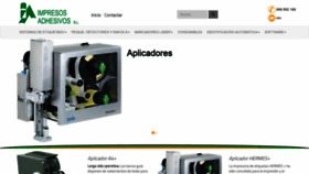What Impresosadhesivos.com website looked like in 2019 (4 years ago)