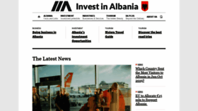 What Invest-in-albania.org website looked like in 2019 (4 years ago)