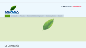 What Idealsa.com website looked like in 2019 (5 years ago)