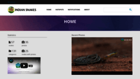 What Indiasnakes.com website looked like in 2019 (4 years ago)