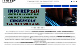 What Inforep.es website looked like in 2019 (4 years ago)