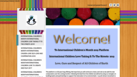 What Internationalchildrensmonth.com website looked like in 2019 (4 years ago)
