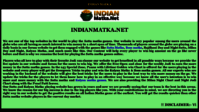 What Indianmatka.net website looked like in 2019 (4 years ago)
