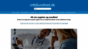 What Infosundhed.dk website looked like in 2019 (4 years ago)