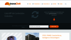What Inovacivil.com.br website looked like in 2019 (4 years ago)