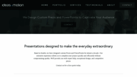 What Ideasinmotion.com website looked like in 2019 (4 years ago)
