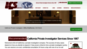 What Icsofcalifornia.com website looked like in 2019 (4 years ago)