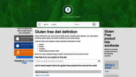 What Isitglutenfreeapp.com website looked like in 2019 (4 years ago)
