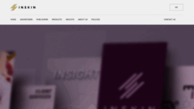 What Inskinad.com website looked like in 2019 (4 years ago)