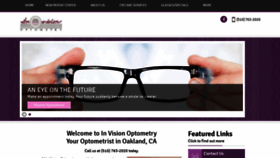 What Invisionoptometry.com website looked like in 2019 (4 years ago)