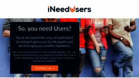 What Ineedusers.com website looked like in 2019 (4 years ago)