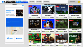 What Iogames.live website looked like in 2019 (5 years ago)