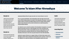 What Islamafterahmadiyya.com website looked like in 2019 (4 years ago)
