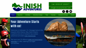 What Inishadventures.com website looked like in 2019 (4 years ago)