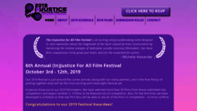What Injusticeforallff.com website looked like in 2019 (4 years ago)