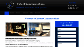 What Instantcommunications.com.au website looked like in 2019 (4 years ago)