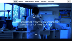 What Ins-sciences.com website looked like in 2019 (4 years ago)