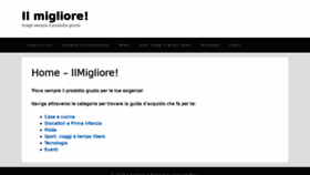 What Ilmigliore.org website looked like in 2019 (4 years ago)