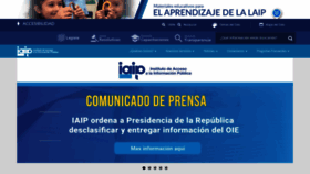 What Iaip.gob.sv website looked like in 2019 (4 years ago)