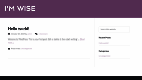 What Imwise.org website looked like in 2019 (6 years ago)