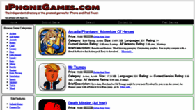 What Iphonegames.com website looked like in 2019 (4 years ago)