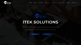What Iteksolutions.ca website looked like in 2019 (4 years ago)
